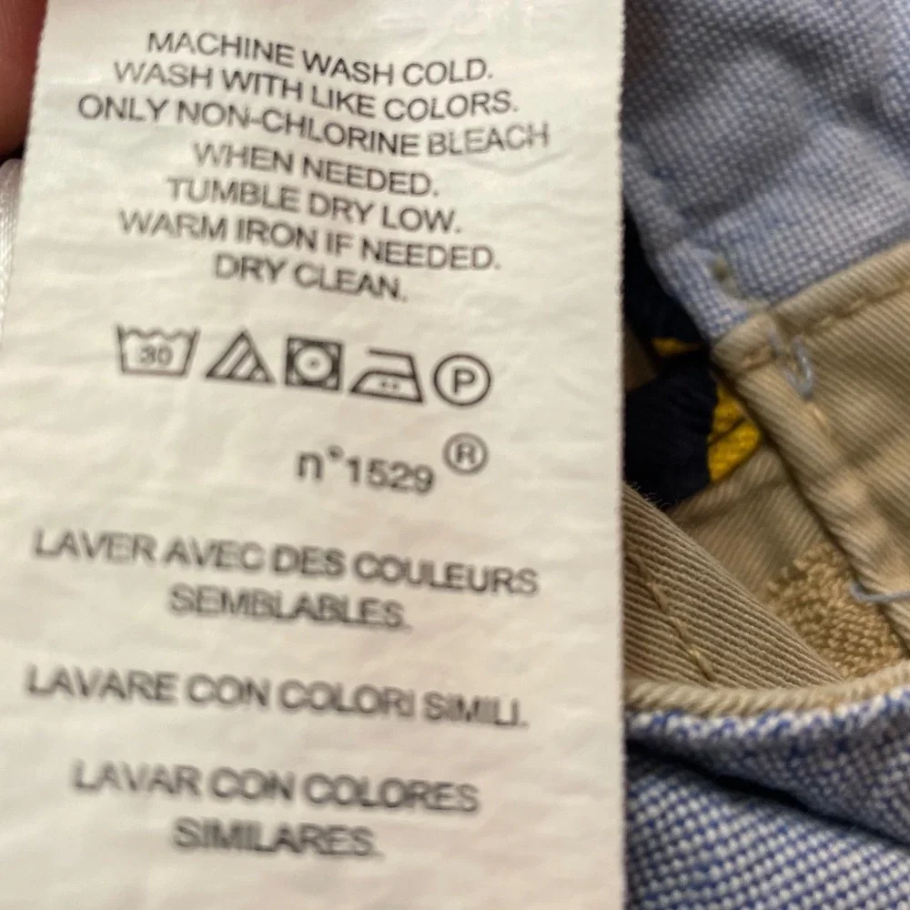 Polo Ralph Lauren Stretch Straight Fit Khaki Shorts Mens 42 Tan Chino EUC Preppy